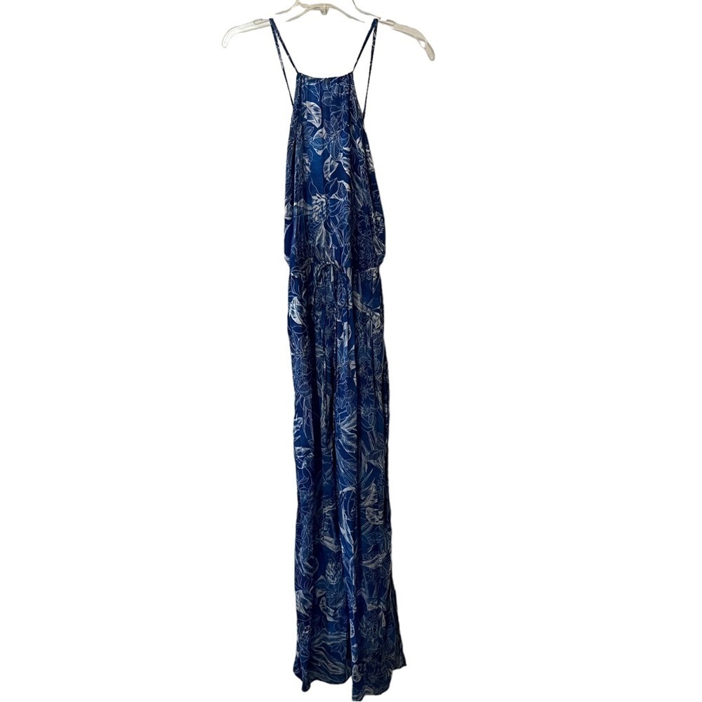 NWT Maaji Floral Print Cover Up Jumpsuit Blue M Beacheear Swim Coastal Printed - Picture 11 of 16